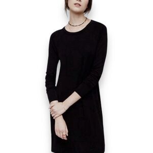 Lou & Grey Dress Tunic Sweatshirt Signaturesoft Pullover Black Soft‎ Knit M